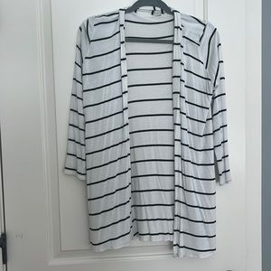 Pink blush  stripped shrug